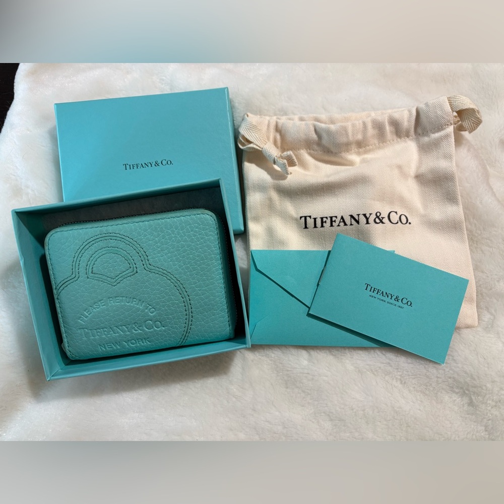 Tiffany & Co. Teal Leather Wallet